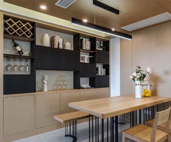 【全屋定制】江陰李先生定制餐邊柜 酒柜餐邊柜一體更實用